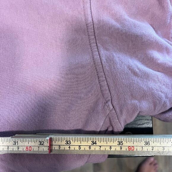 Woman's XL SERRA Pull on "Good Vibes On Mock Turtle Sweatshirt- Long Knee Length - Picture 7 of 7